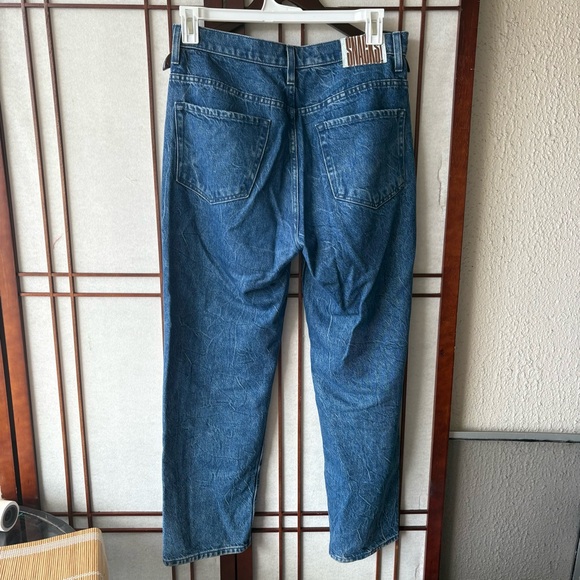 MOTHER Snacks Blue Straight Jeans Classic Denim - Picture 2 of 5